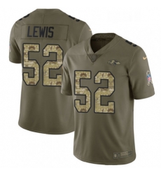 Youth Nike Baltimore Ravens 52 Ray Lewis Limited OliveCamo Salute to Service NFL Jersey