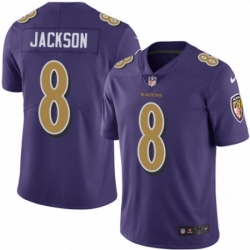 Youth Nike Baltimore Ravens 8 Lamar Jackson Limited Purple Rush Vapor Untouchable NFL Jersey