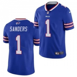 Men Buffalo Bills 1 Emmanuel Sanders Blue Vapor Untouchable Limited Stitched Jersey