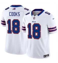 Men Buffalo Bills 18 Brandin Cooks White 2025 F U S E  Vapor Untouchable Limited Stitched Football Jersey