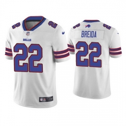 Men Buffalo Bills 22 Matt Breida White Vapor Untouchable Limited Stitched Jersey