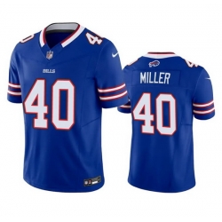 Men Buffalo Bills 40 Von Miller Blue 2023 F.U.S.E. Vapor Untouchable Limited Stitched Jersey