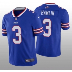 Men's Buffalo Bills #3 Damar Hamlin Blue Vapor Untouchable Limited Stitched Jersey