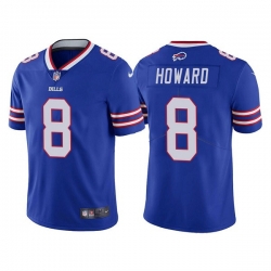 Men's Buffalo Bills #8 O.J. Howard Royal Vapor Untouchable Limited Stitched Jersey