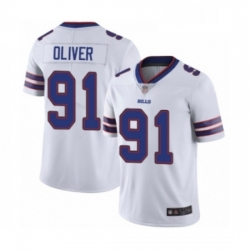 Mens Buffalo Bills 91 Ed Oliver White Vapor Untouchable Limited Player Football Jersey