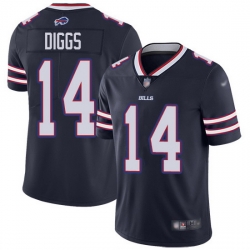 Nike Bills 14 Stefon Diggs Navy Men Stitched NFL Limited Inverted Legend Jersey