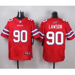 Nike Bills #90 Shaq Lawson Red Mens Stitched NFL Elite Rush Jersey