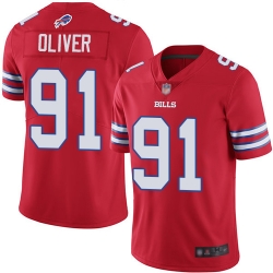 Nike Bills 91 Ed Oliver Red Color Rush Limited Jersey