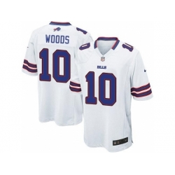 Nike Buffalo Bills 10 Robert Woods White Game NFL Jersey