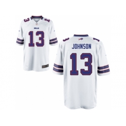 Nike Buffalo Bills 13 Steve Johnson White Game NFL Jersey