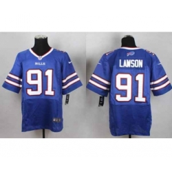 nike nfl jerseys buffalo bills 91 lawson blue[Elite]