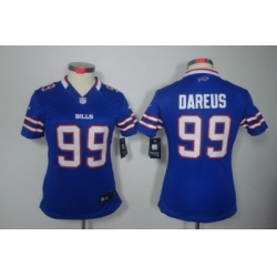 Women Nike Buffalo Bills 99 Marcell Dareus Blue Color Limited Jerseys