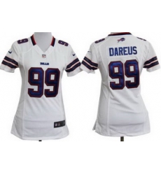 Women Nike Buffalo Bills 99 Marcell Dareus White Nike NFL Jerseys