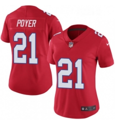 Womens Nike Buffalo Bills 21 Jordan Poyer Limited Red Rush Vapor Untouchable NFL Jersey