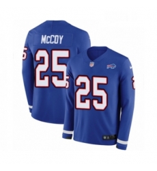 Youth Nike Buffalo Bills 25 LeSean McCoy Limited Royal Blue Therma Long Sleeve NFL Jersey