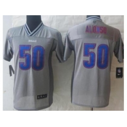 Youth Nike Buffalo Bills 50 Kiko Alonso Grey Vapor Elite Jerseys