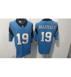 Men Carolina Panthers 19 Chris Brazzell II Blue F U S E Vapor Limited Stitched Football Jersey Men Carolina Panthers 19 Chris Brazzell II Blue F U S E Vapor Limited Stitched Football Jersey