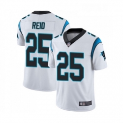 Mens Carolina Panthers 25 Eric Reid White Vapor Untouchable Limited Player Football Jersey