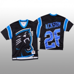 NFL Carolina Panthers 26 Donte Jackson Black Men Mitchell  26 Nell Big Face Fashion Limited NFL Jersey