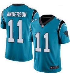 Nike Carolina Panthers 11 Robby Anderson Blue Alternate Men Stitched NFL Vapor Untouchable Limited Jersey