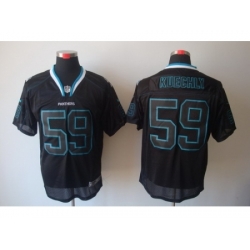 Nike Carolina Panthers 59 Kuechly Lights Out Black Elite NFL Jersey