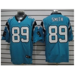 Nike Carolina Panthers 89 Steve Smith Blue Elite NFL Jersey