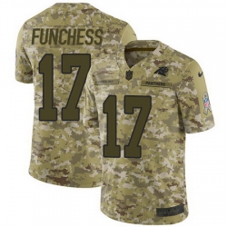 Nike Panthers #17 Devin Funchess Camo Mens Stitched NFL Limited 2018 Salute To Service Jersey