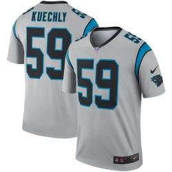 Nike Panthers 59 Luke Kuechly Silver Inverted Legend Jersey