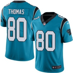 Nike Panthers 80 Ian Thomas Blue Vapor Untouchable Limited Jersey