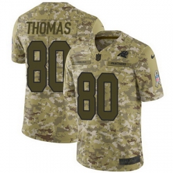 Nike Panthers #80 Ian Thomas Camo Mens Stitched NFL Limited 2018 Salute To Service Jersey