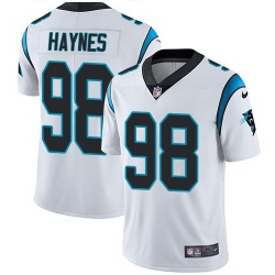 Nike Panthers 98 Marquis Haynes White Vapor Untouchable Limited Jersey