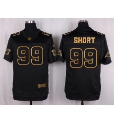 Nike Panthers #99 Kawann Short Black Mens Stitched NFL Elite Pro Line Gold Collection Jersey