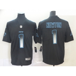 Panthers 1 Cam Newton Black Arch Smoke Vapor Untouchable Limited Jersey