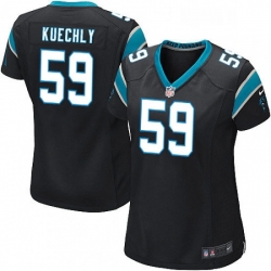 Womens Nike Carolina Panthers 59 Luke Kuechly Game Black Team Color NFL Jersey