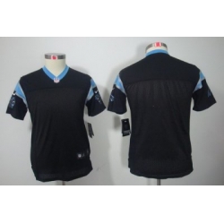 Nike Youth Carolina Panthers Blank Black Color[Youth Limited Jerseys]