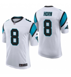 Youth Carolina Panthers #8 Jaycee Horn White Stitched Football Limited Jersey