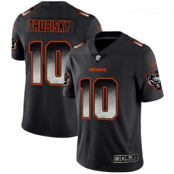 Bears 10 Mitchell Trubisky Black Men Stitched Football Vapor Untouchable Limited Smoke Fashion Jersey