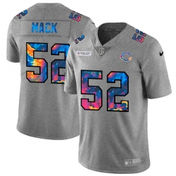 Chicago Bears 52 Khalil Mack Men Nike Multi Color 2020 NFL Crucial Catch NFL Jersey Greyheather