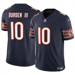 Men Chicago Bears 10 Luther Burden III Navy 2025 F U S E  Vapor Untouchable Limited Stitched Football Jersey Men Chicago Bears 10 Luther Burden III Navy 2025 F U S E  Vapor Untouchable Limited Stitched Football Jersey