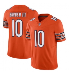 Men Chicago Bears 10 Luther Burden III Orange 2025 F U S E Vapor Untouchable Limited Stitched Football Jersey Men Chicago Bears 10 Luther Burden III Orange 2025 F U S E Vapor Untouchable Limited Stitched Football Jersey