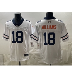 Men Chicago Bears 18 Caleb Williams White 2026 F U S E Limited Stitched Football Jersey Men Chicago Bears 18 Caleb Williams White 2026 F U S E Limited Stitched Football Jersey
