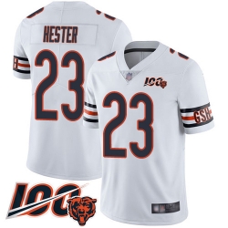 Men Chicago Bears 23 Devin Hester White Vapor Untouchable Limited Player 100th Season Football Jersey