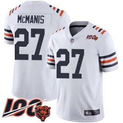 Men Chicago Bears 27 Sherrick McManis White 100th Season Limited Football Jersey