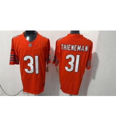 Men Chicago Bears  31 Dillon Thieneman Orange 2026 F U S E  Vapor Untouchable Limited Stitched Football Jersey