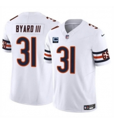 Men Chicago Bears 31 Kevin Byard III White 2025 F U S E  With 2 Star C Patch Vapor Untouchable Limited Stitched Football Jersey Men Chicago Bears 31 Kevin Byard III White 2025 F U S E  With 2 Star C Patch Vapor Untouchable Limited Stitched Football Jersey