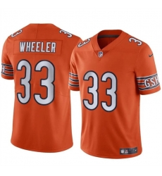 Men Chicago Bears 33 Ian Wheeler Orange Vapor Stitched Football Jersey