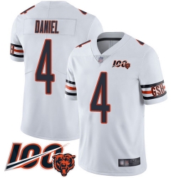 Men Chicago Bears 4 Chase Daniel White Vapor Untouchable Limited Player 100th Season Football Jersey