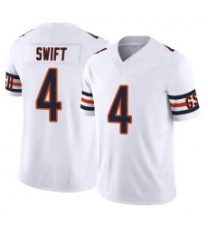 Men Chicago Bears 4 D Andre Swift White 2025 F U S E Vapor Untouchable Limited Stitched Football Jersey Men Chicago Bears 4 D Andre Swift White 2025 F U S E Vapor Untouchable Limited Stitched Football Jersey