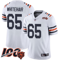 Men Chicago Bears 65 Cody Whitehair White 100th Season Limited Football Jersey