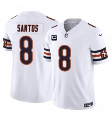 Men Chicago Bears 8 Cairo Santos White 2026 F U S E 2 Star C Patch Vapor Untouchable Limited Stitched Football Jersey Men Chicago Bears 8 Cairo Santos White 2026 F U S E 2 Star C Patch Vapor Untouchable Limited Stitched Football Jersey